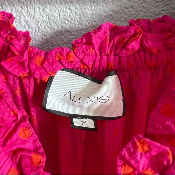 Alexis Marilena Smocked Off-Shoulder Blouson-Sleeve Dress - Picture 7 of 11